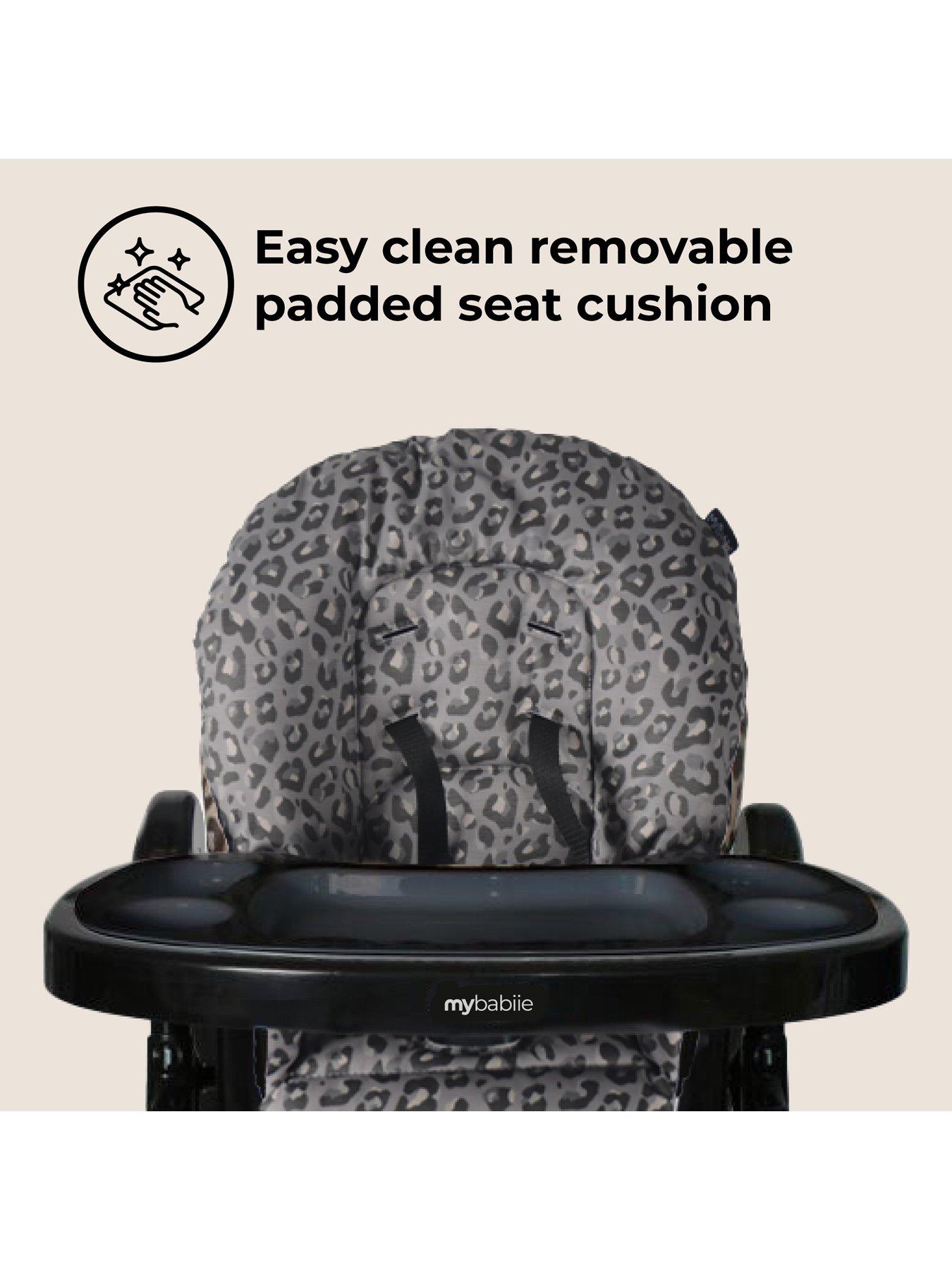 Image 7 of 8 of My Babiie MBHC8 Premium Highchair - Black Leopard