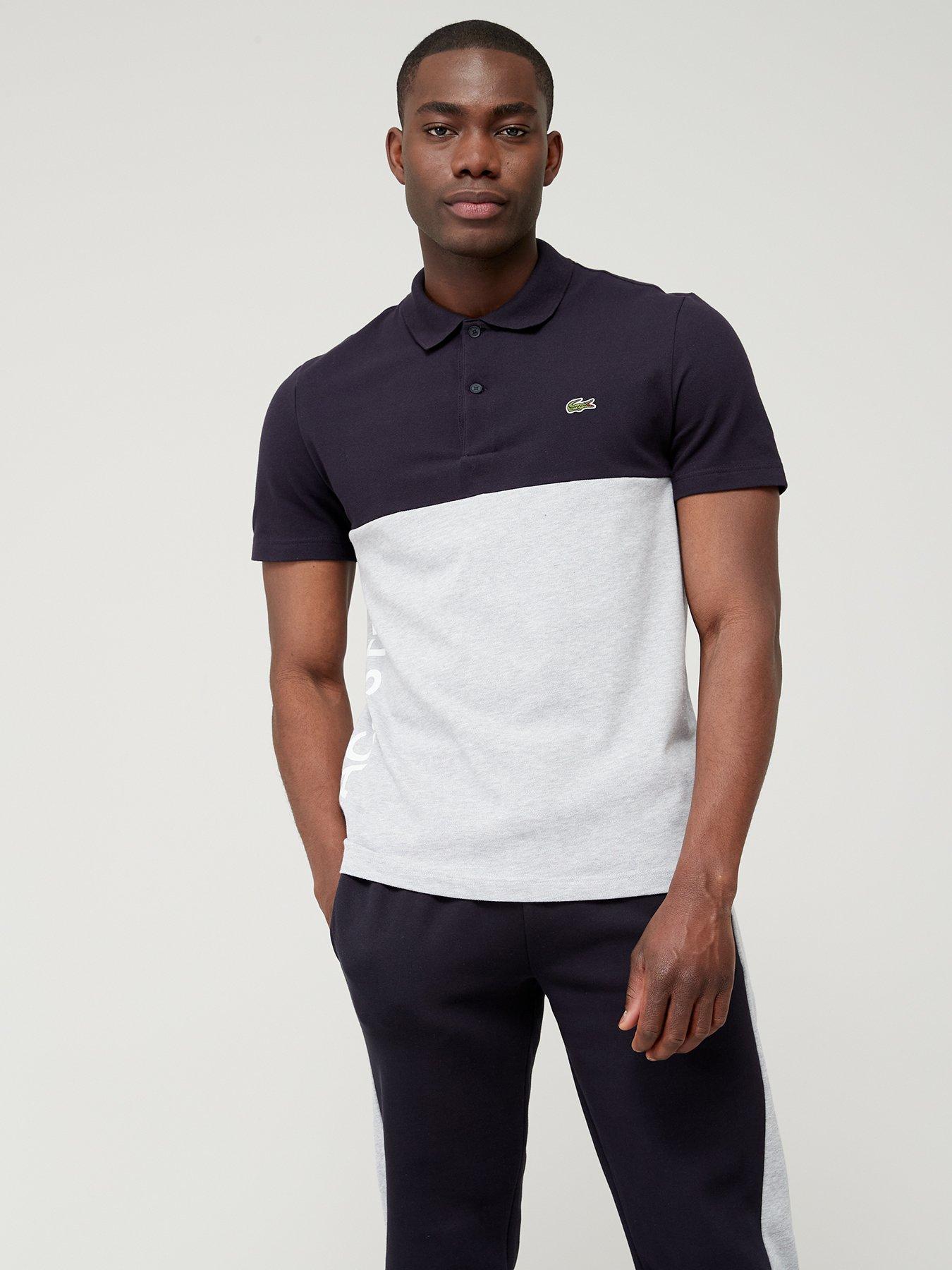 Lacoste block polo sale shirt