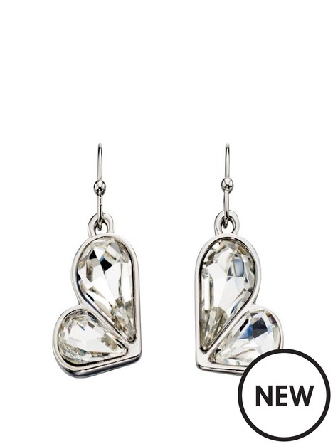 the-love-silver-collection-silver-plated-heart-drop-earring