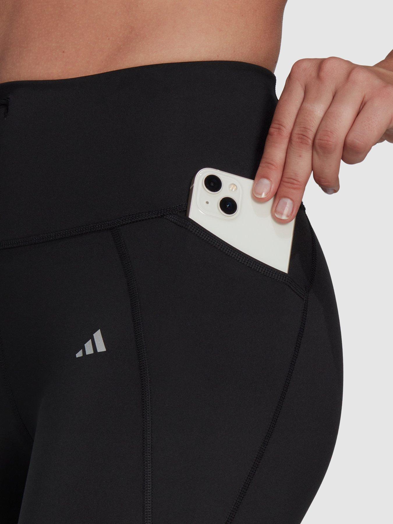 Image 4 of 4 of adidas Womens Performance Running Essentials 7/8 Leggings - Black