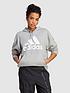  image of adidas-sportswear-womens-sportswear-overhead-hoodie-grey