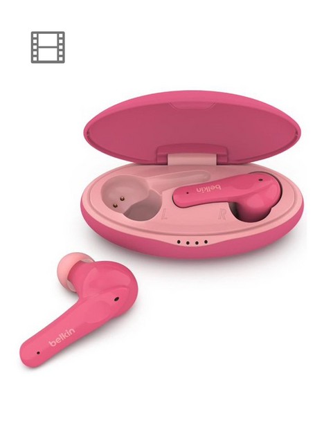 belkin-soundform-nano-true-wireless-earbuds-for-kids-pink