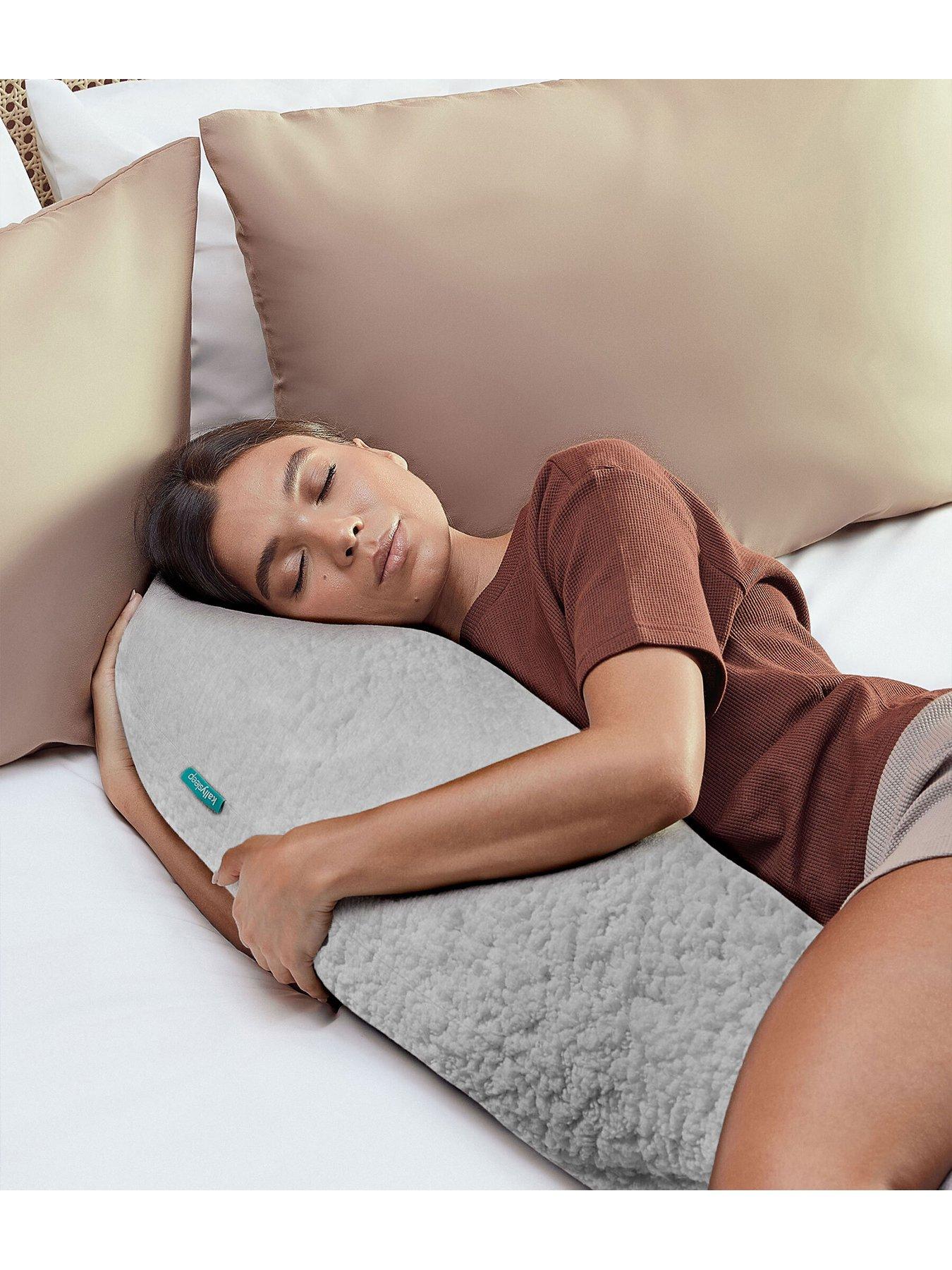  image of kally-sleep-kally-fleece-body-pillow-grey