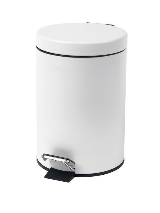 front image of beldray-3-litre-round-waste-small-pedal-bin