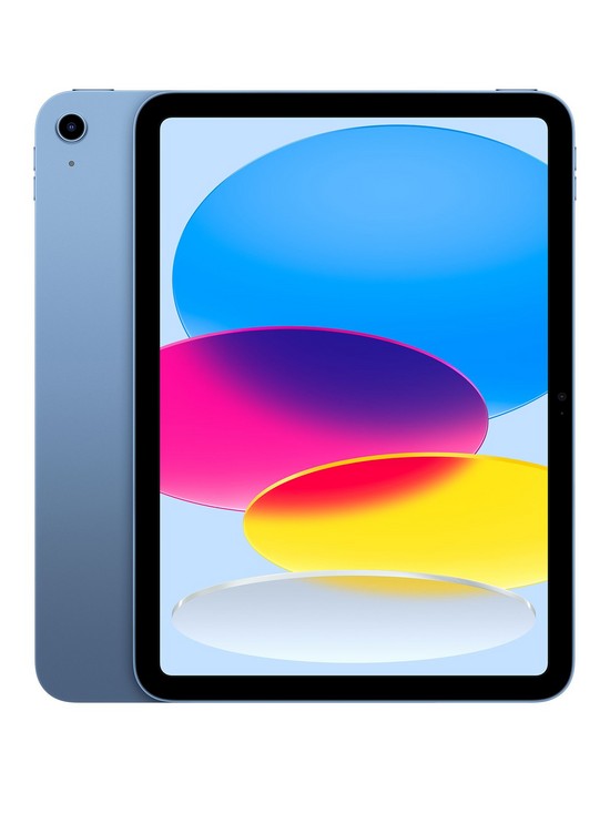 front image of apple-ipad-10th-gen-2022-256gb-wi-fi-109-inch-blue