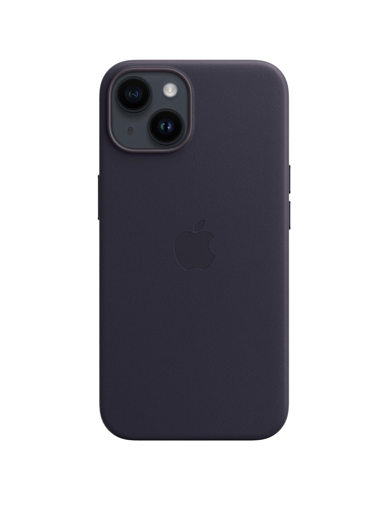 image of apple-iphone-14-leather-case-with-magsafe-ink