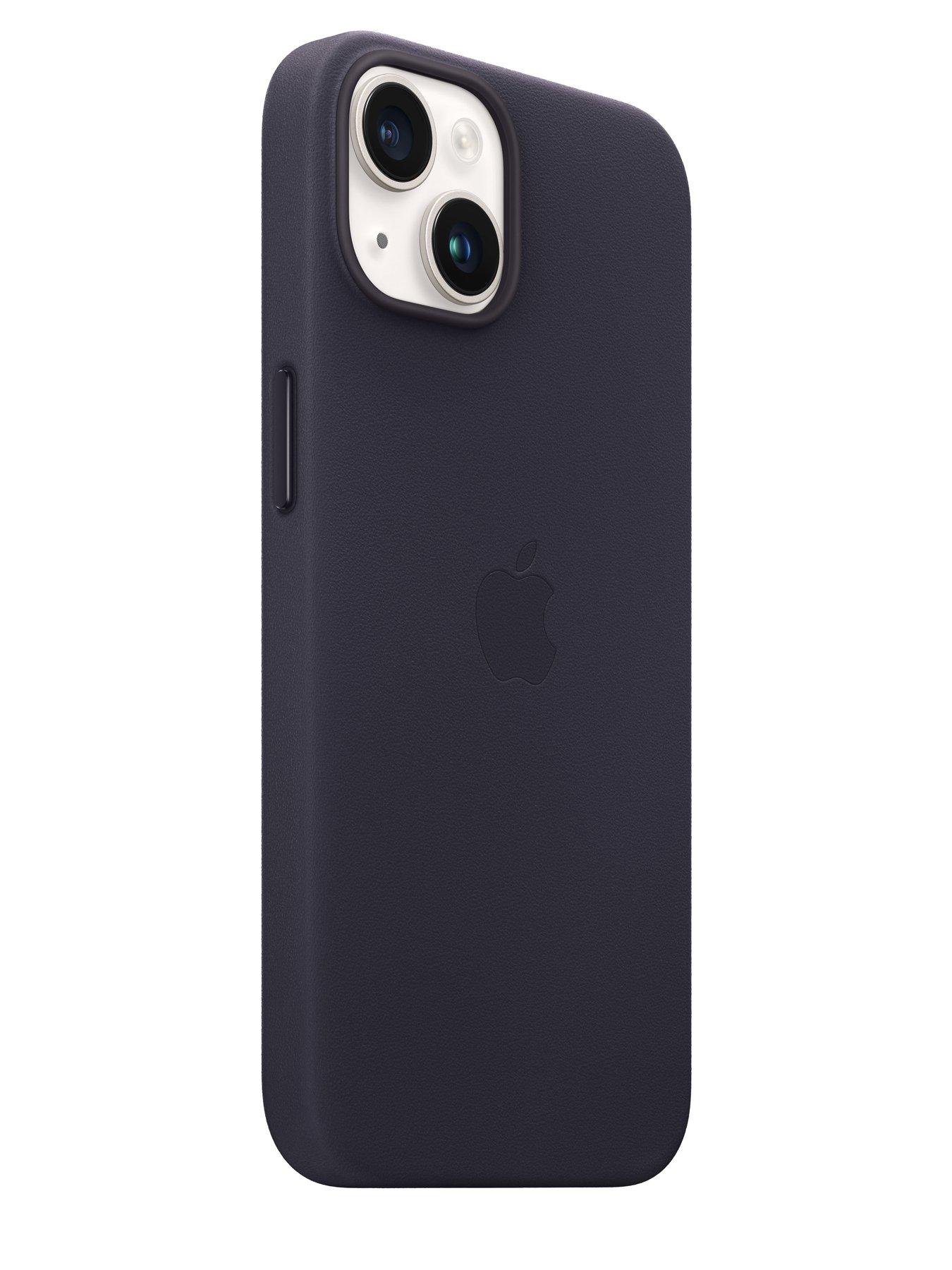  image of apple-iphone-14-leather-case-with-magsafe-ink