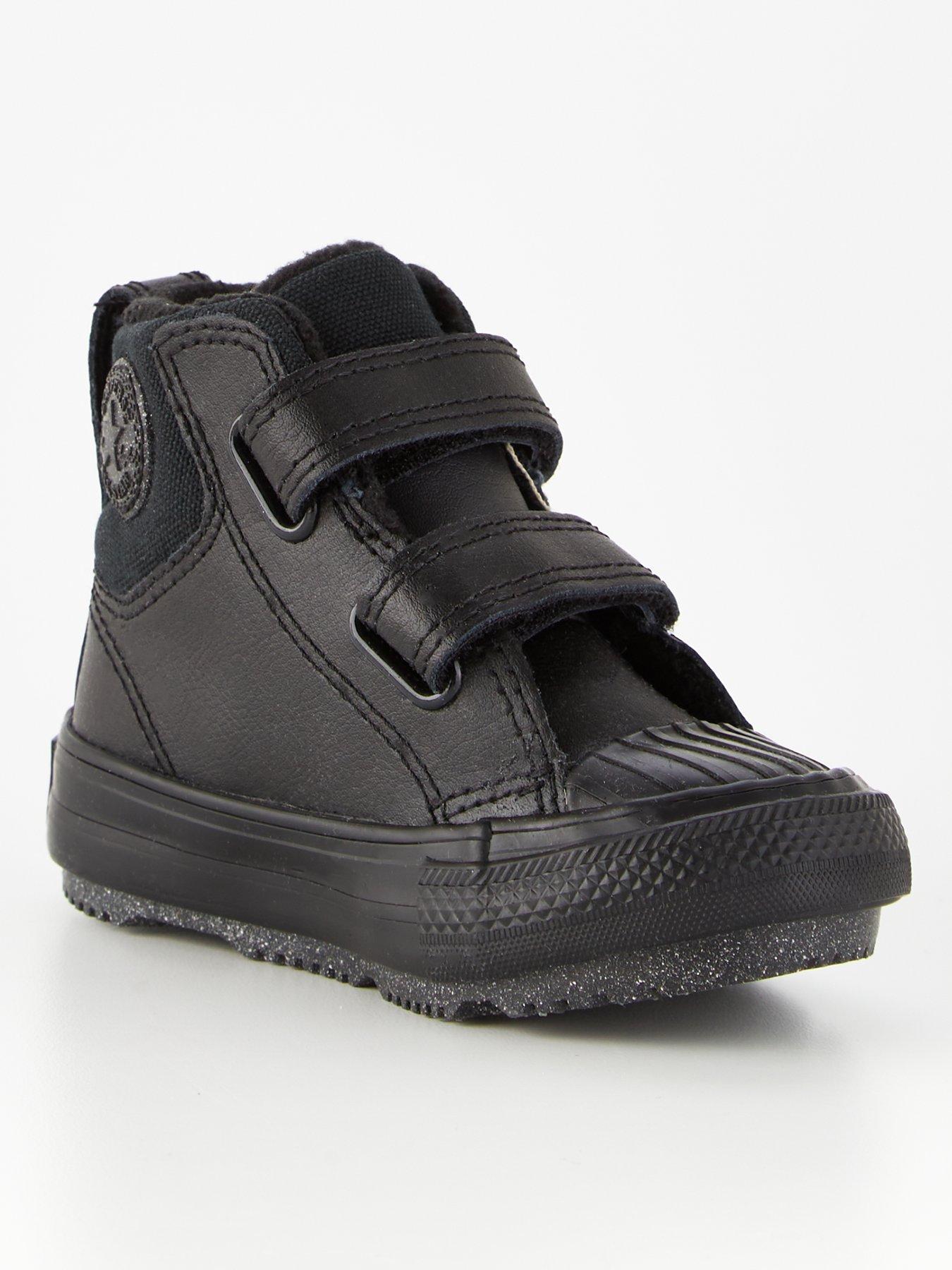 Infant leather converse deals high tops