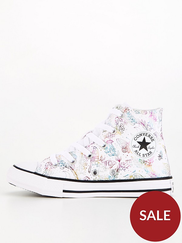 Converse Kid's Chuck Taylor All Star Butterfly Shine High Top |  