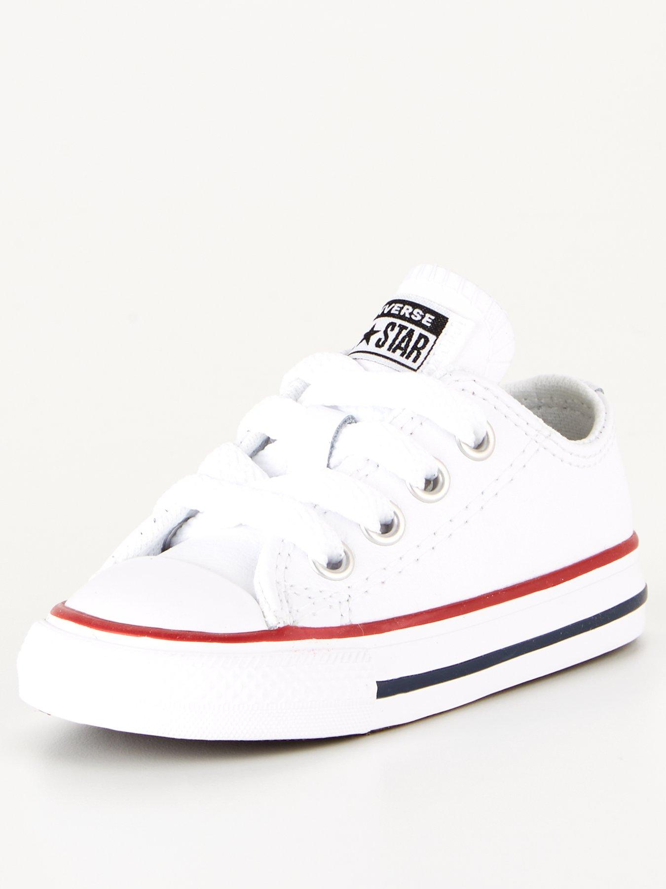 Chuck Taylor All Star Leather Ox Infant Plimsoll - White