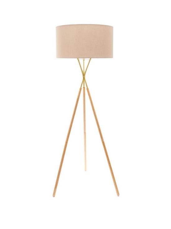 front image of very-home-lili-tripod-floor-lamp