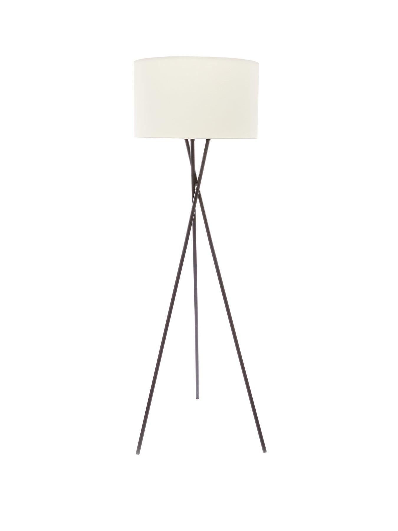 The Very Collection Sherlock Floor Lamp - Cream and Black