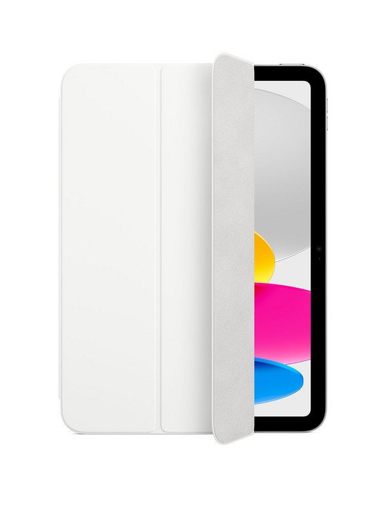 front image of apple-smart-folio-for-ipad-10th-gen-2022-white