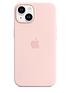  image of apple-iphone-14-silicone-case-with-magsafe-chalk-pink