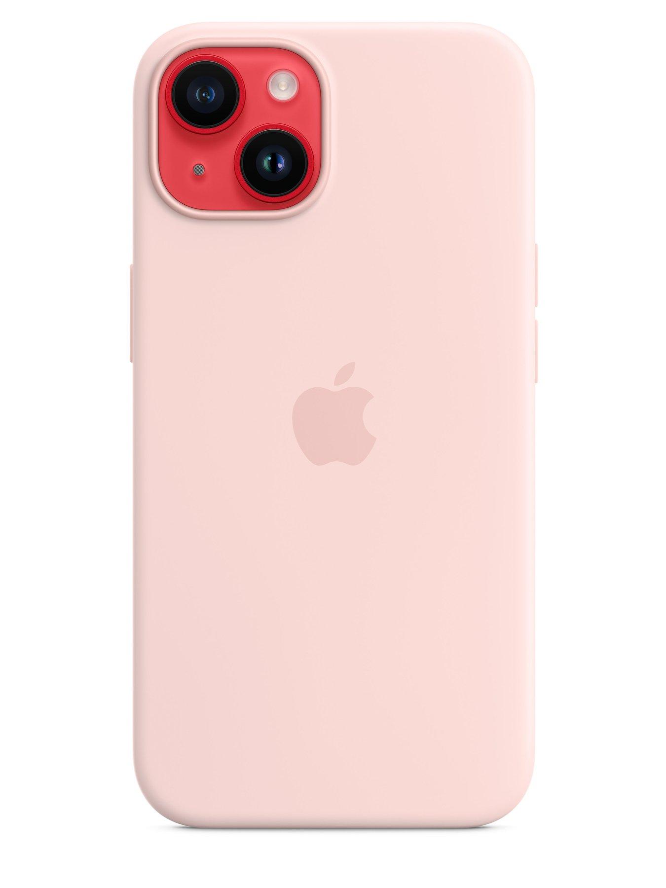  image of apple-iphone-14-silicone-case-with-magsafe-chalk-pink