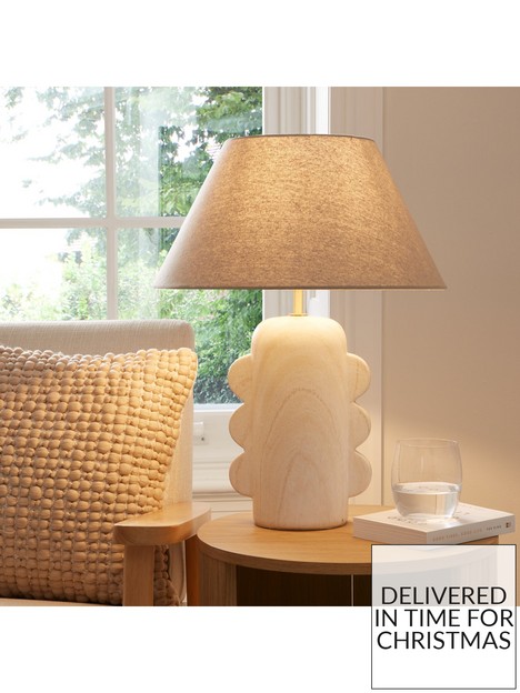 very-home-scalloped-edge-table-lamp
