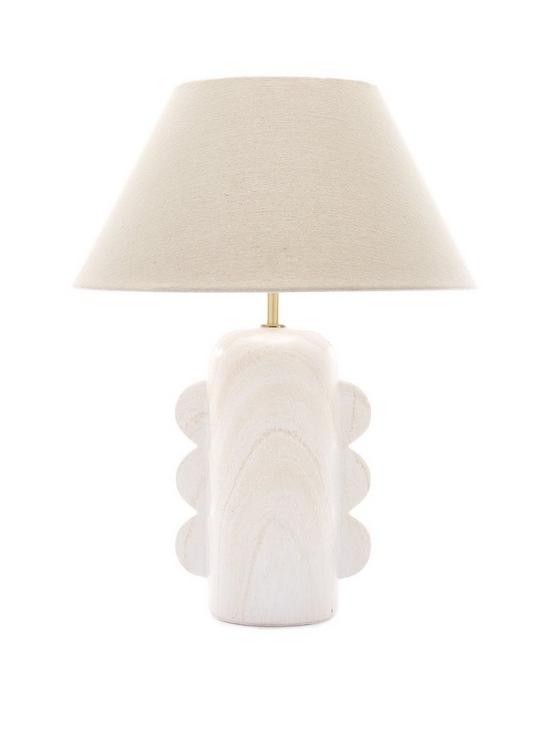 stillFront image of very-home-scalloped-edge-table-lamp