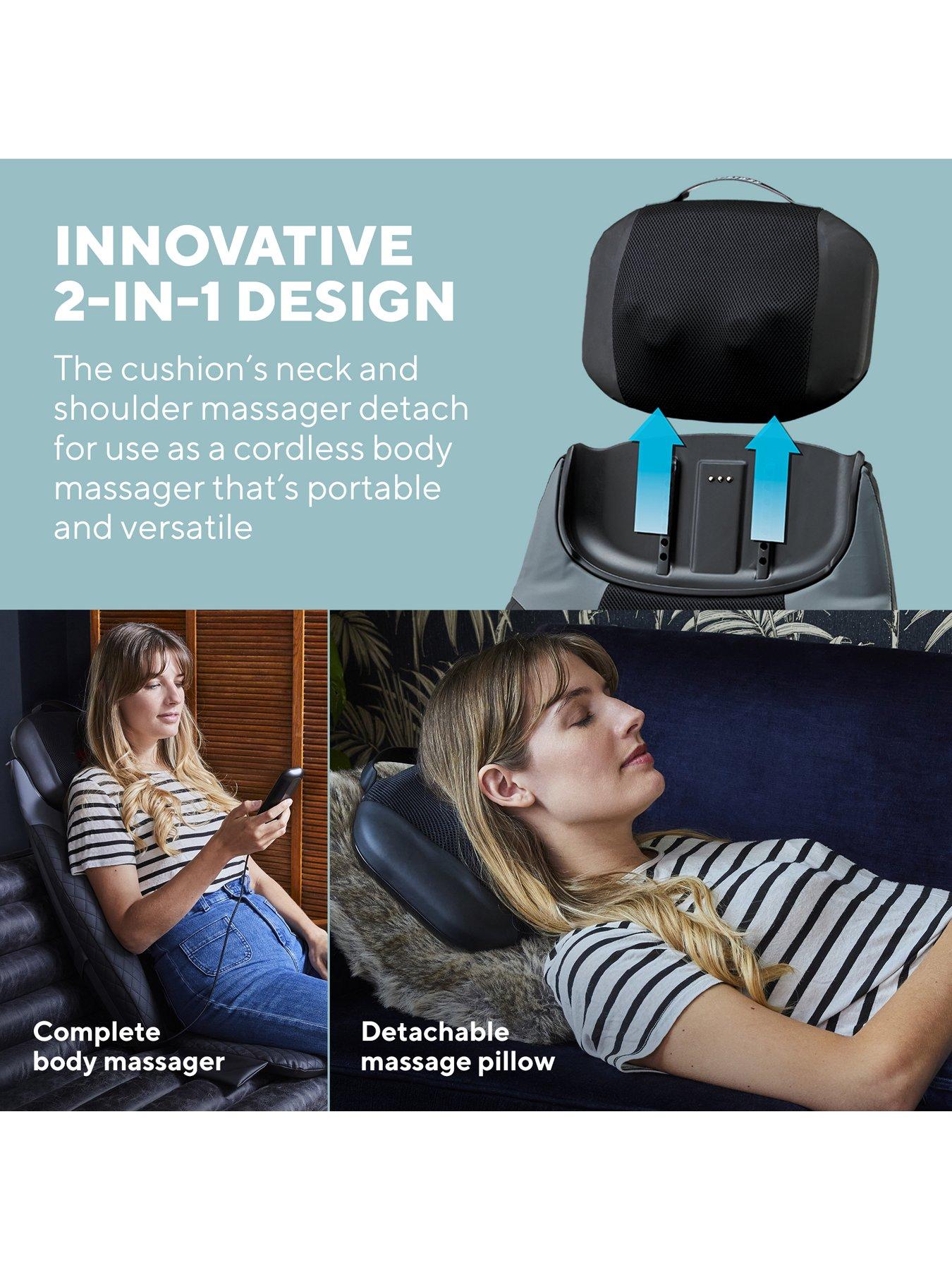 Homedics 2-in-1 Shiatsu Massaging Seat Topper with Removable