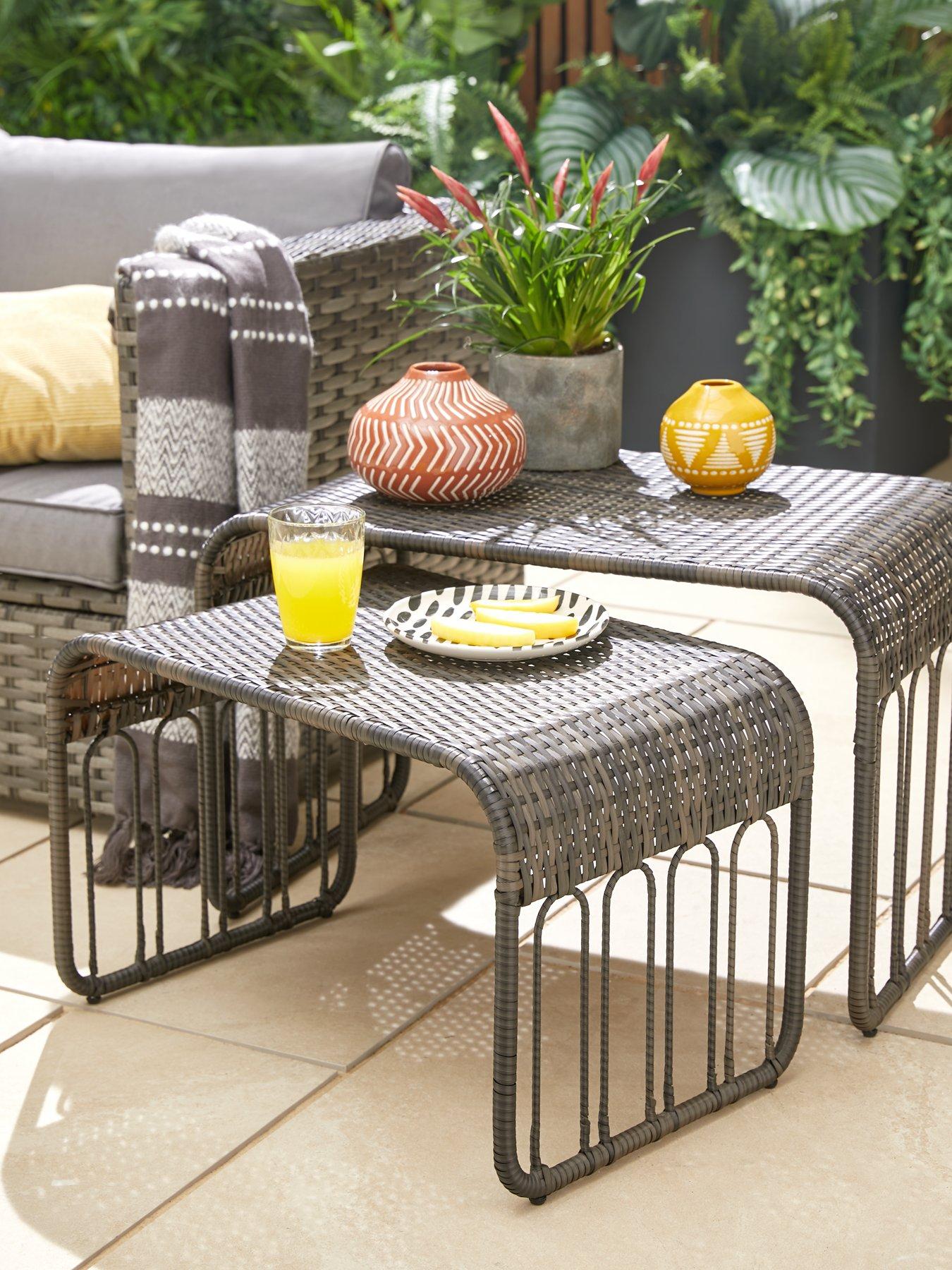 Very Home Coral Bay Nested Garden Table Set littlewoods