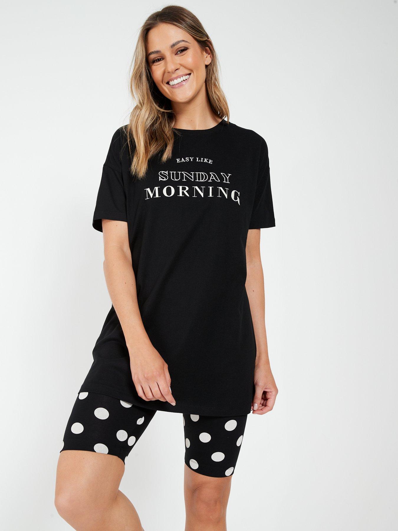 Everyday Cycling Short Pyjama Set Black