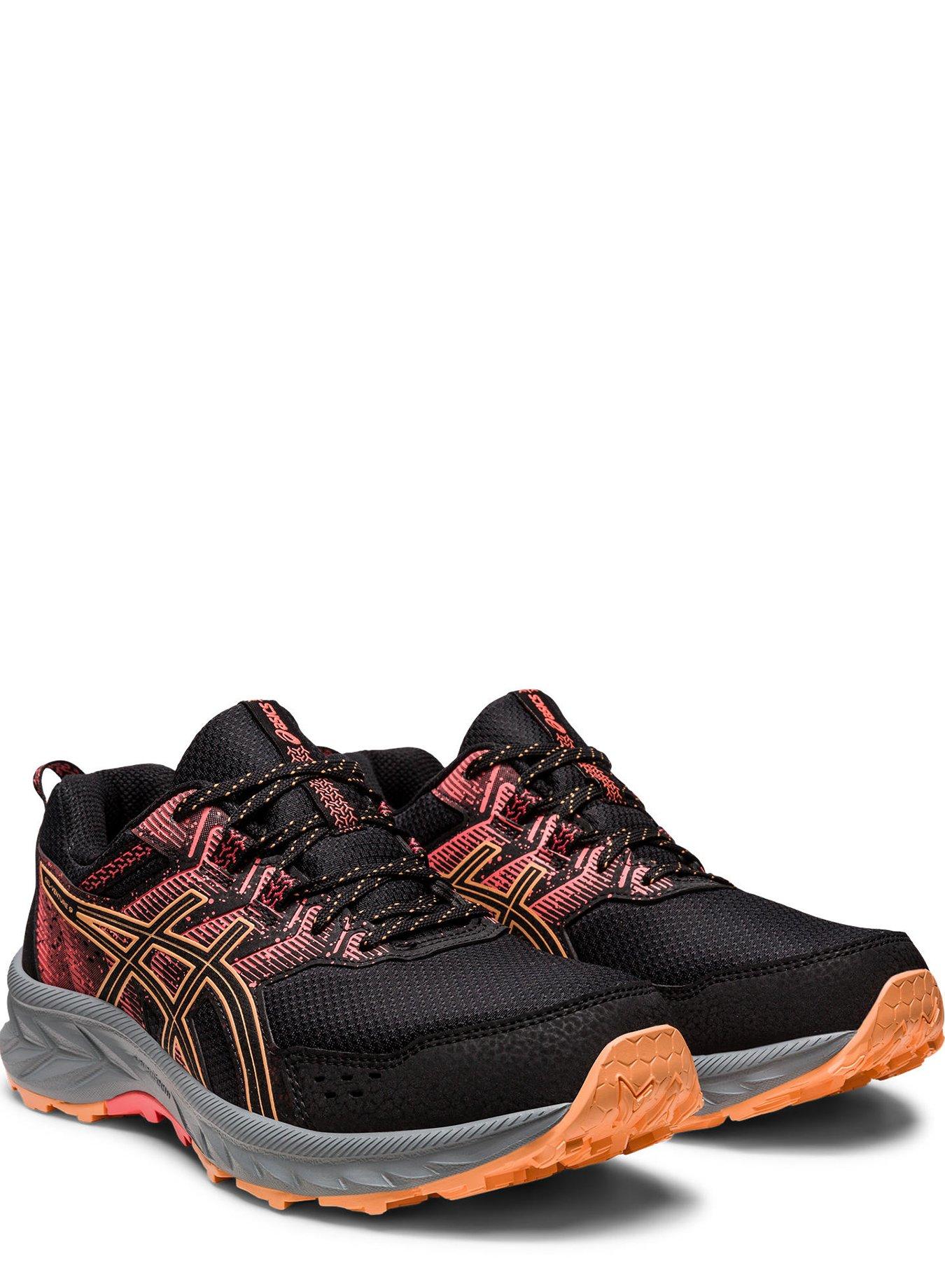 Black asics outlet womens trainers