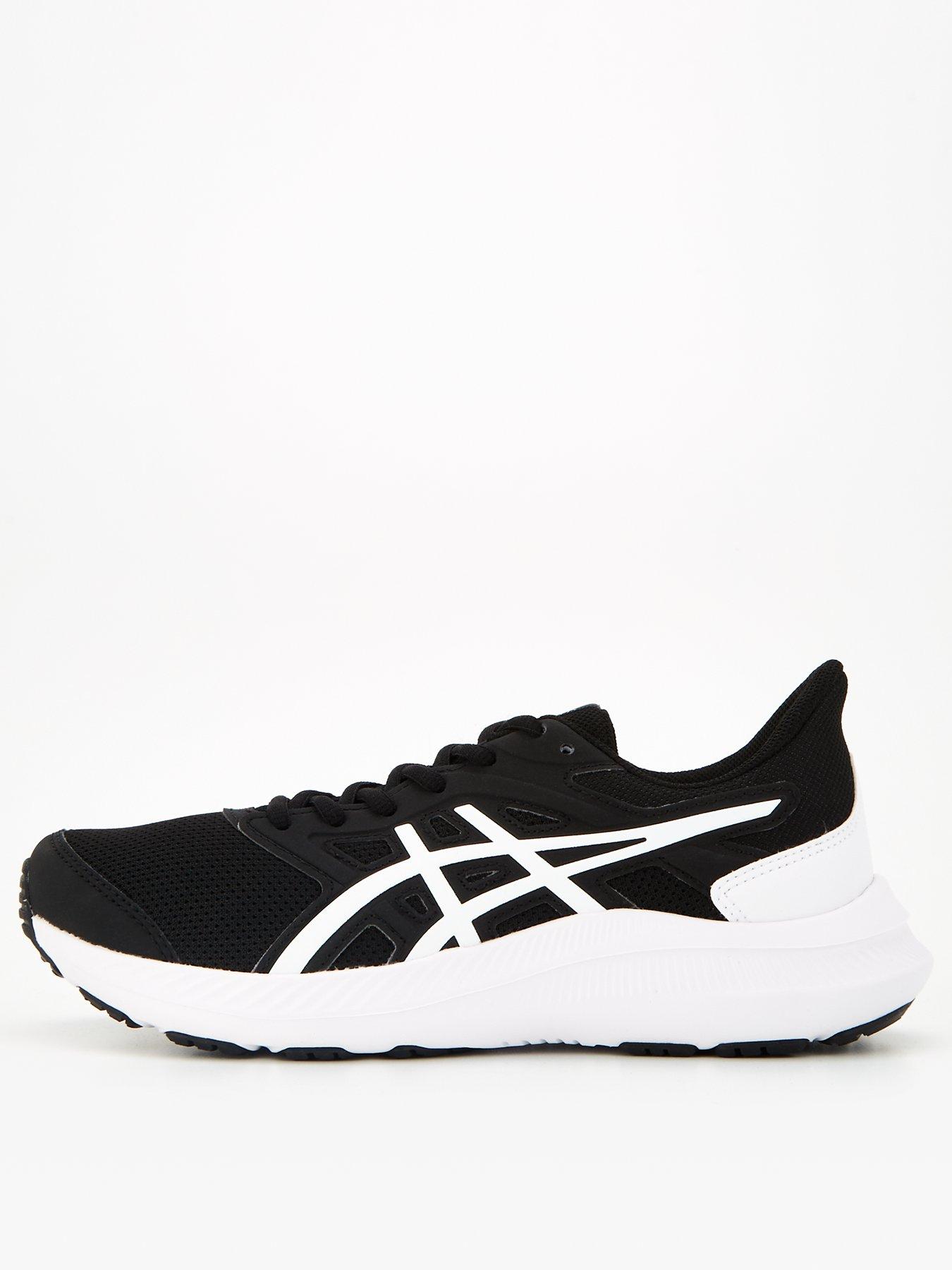 Asics black clearance trainers for womens