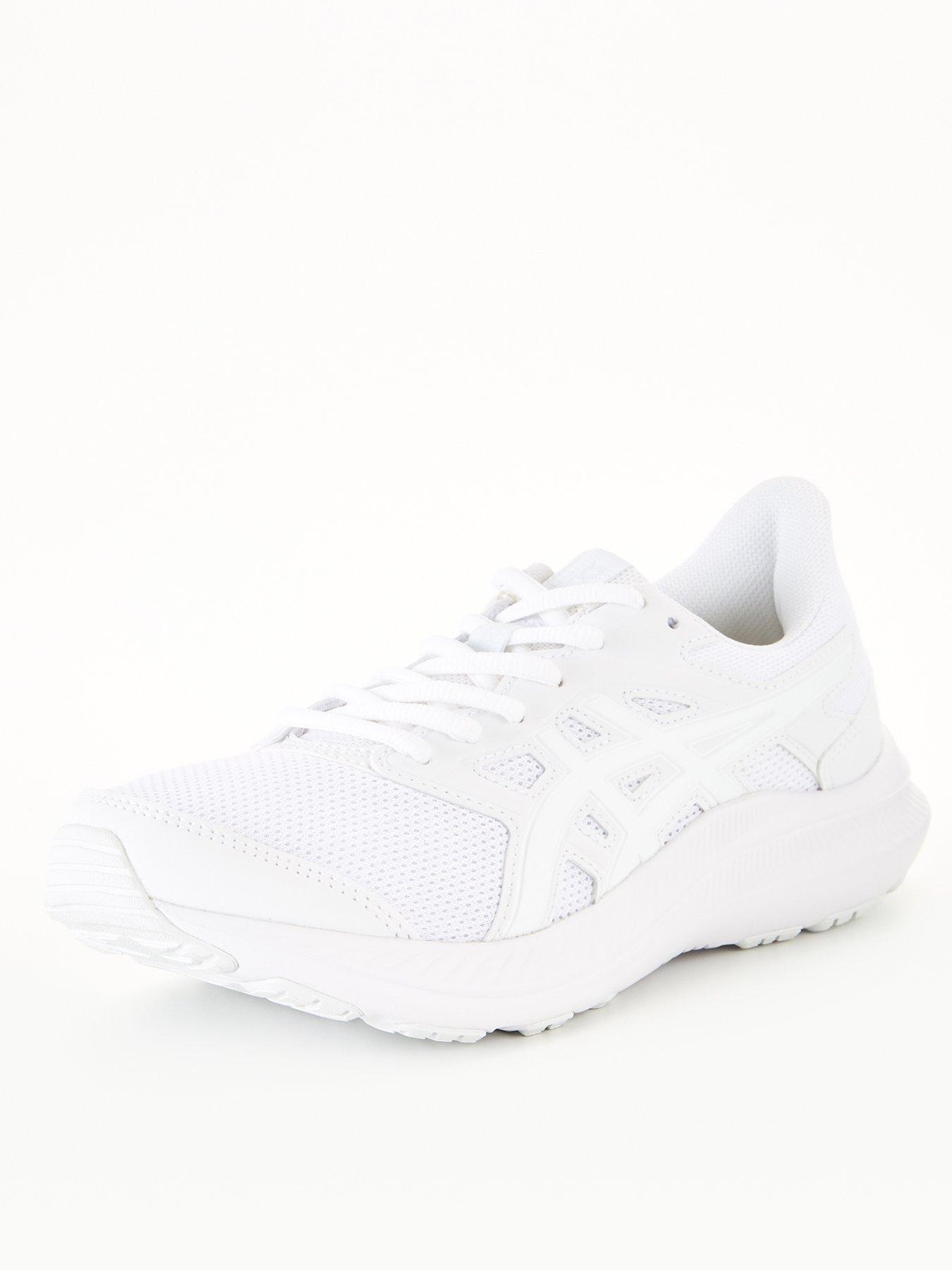 White asics clearance trainers