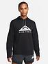  image of nike-run-trail-logo-pullover-hoodie-black
