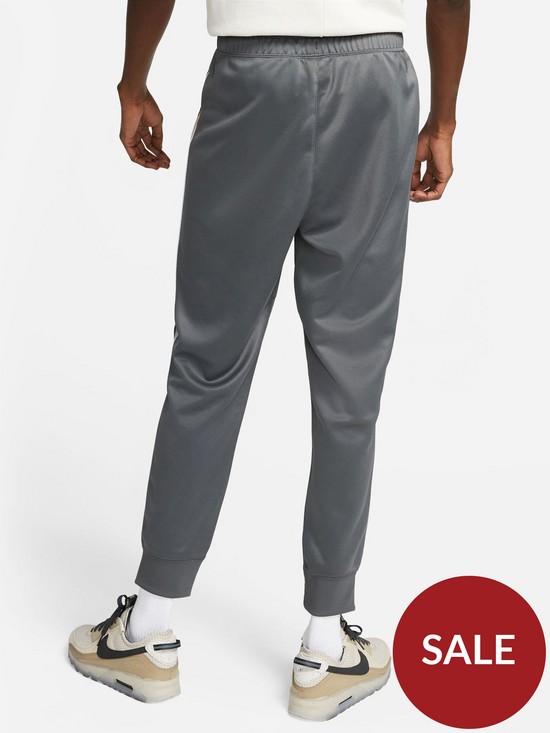 stillFront image of nike-nswnbsprepeat-poly-knit-double-crest-zip-joggers-grey