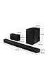  image of samsung-q-symphony-q990b-1114ch-cinematic-dolby-atmos-wi-fi-soundbar-with-subwoofer-rear-speakers-and-alexa-built-in