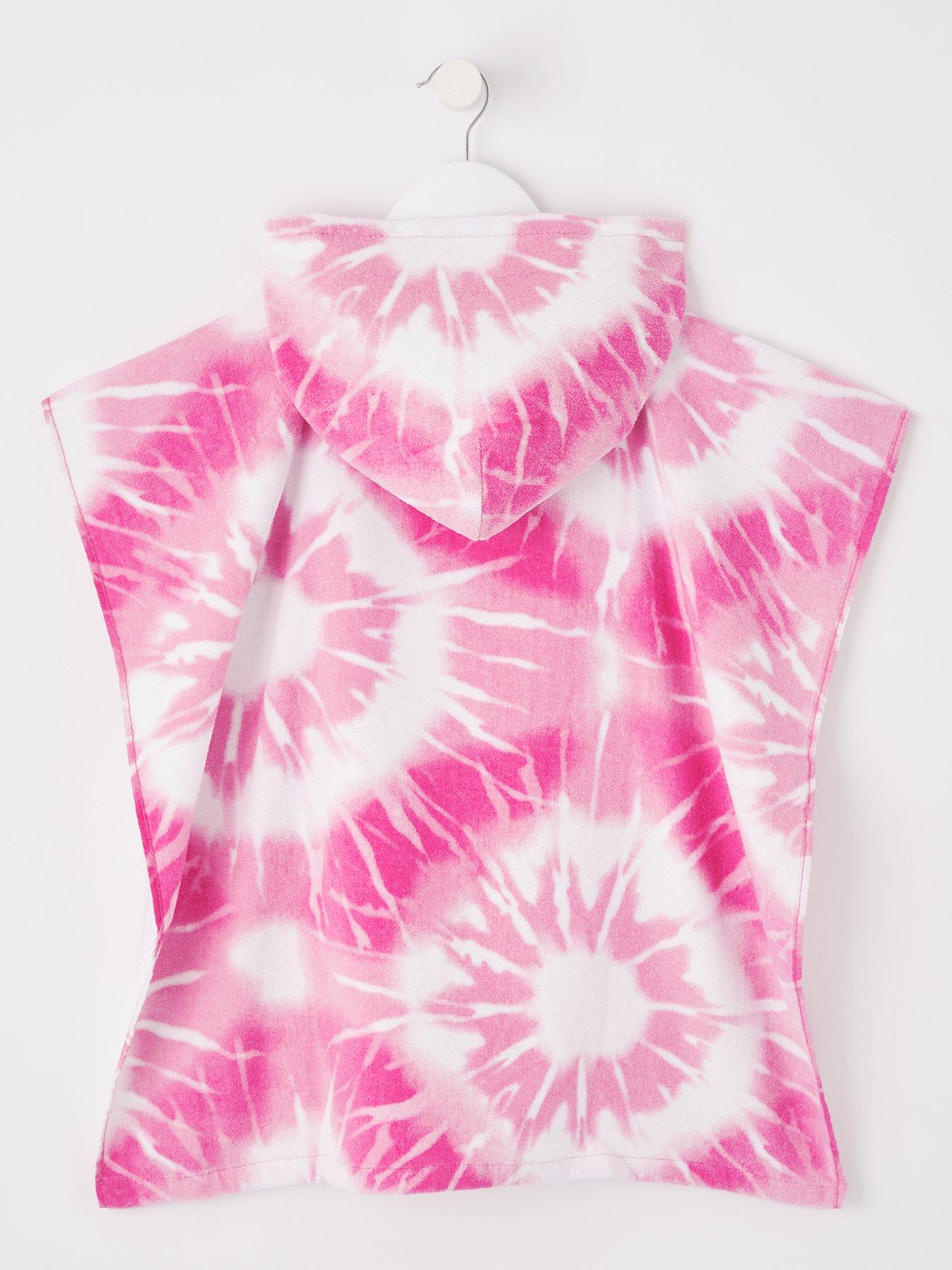 L.O.L Surprise! Tie Dye Hooded Towel Poncho Pink
