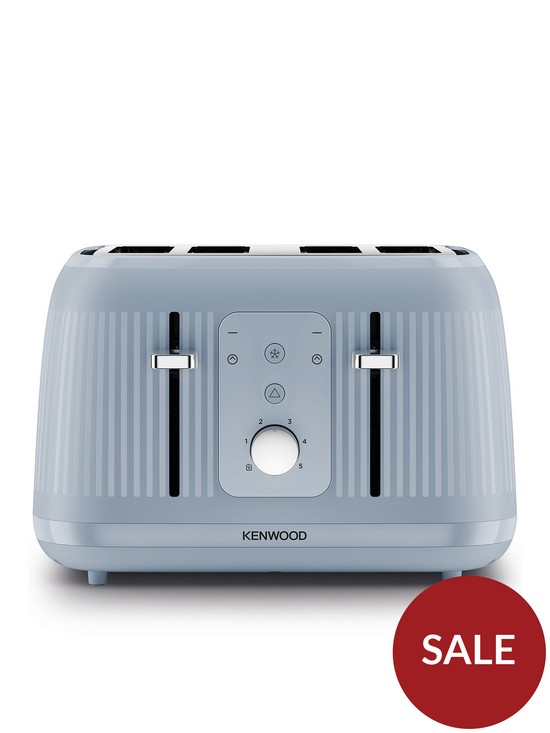 front image of kenwood-dawn-toaster-4-slot-tfp09000bl--stone-blue