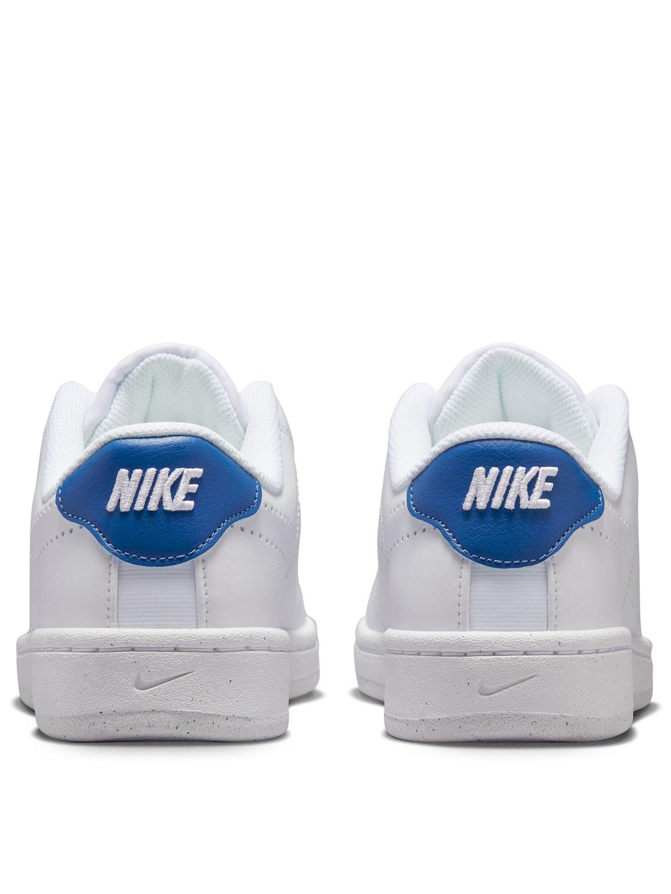 Nike court royale white and blue sale