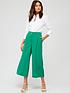  image of v-by-very-pleat-detail-tailored-culotte