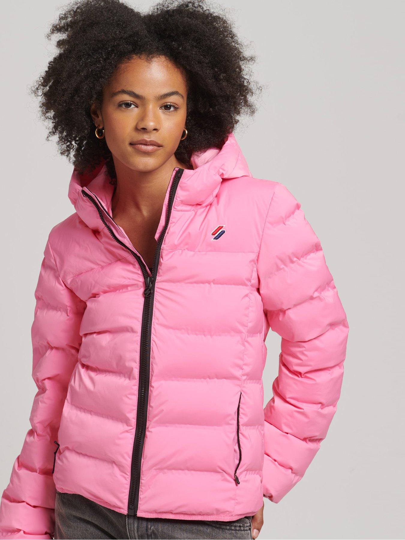 Superdry Giacca Fuji All Seasons - 2XS, Imbottita, Riciclata, Idrorepellente, Rosa - 3