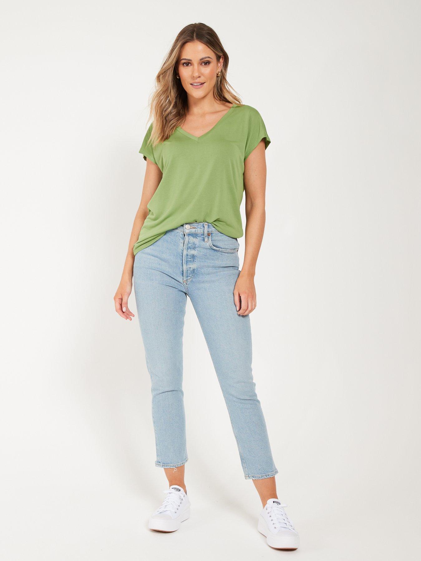  image of everyday-premium-cupro-t-shirt-green
