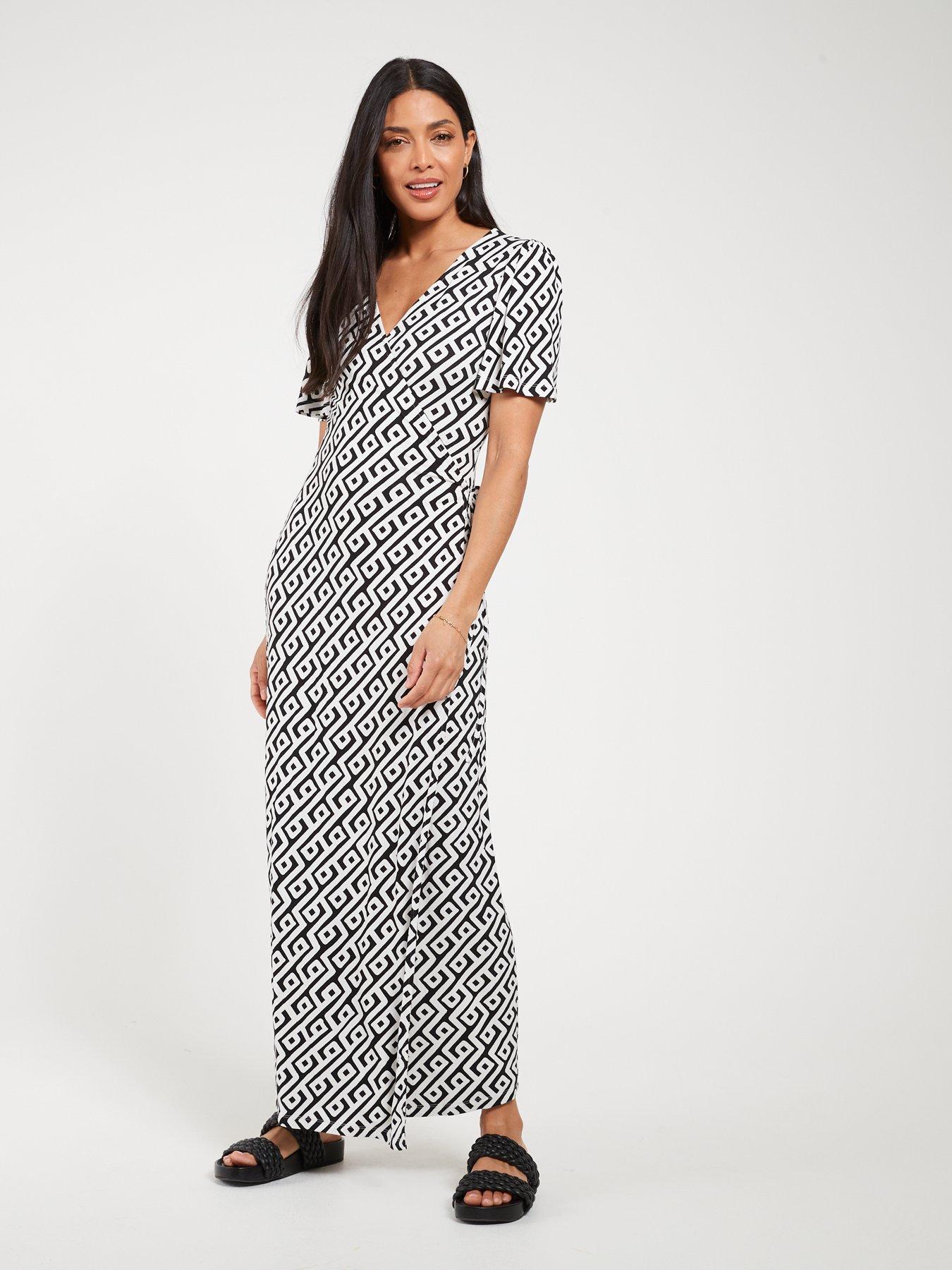 Everyday Tall Ruffle Sleeve Maxi Dress Multi littlewoods