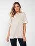  image of everyday-essential-oversized-t-shirt-beige