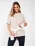  image of everyday-essential-oversized-t-shirt-beige