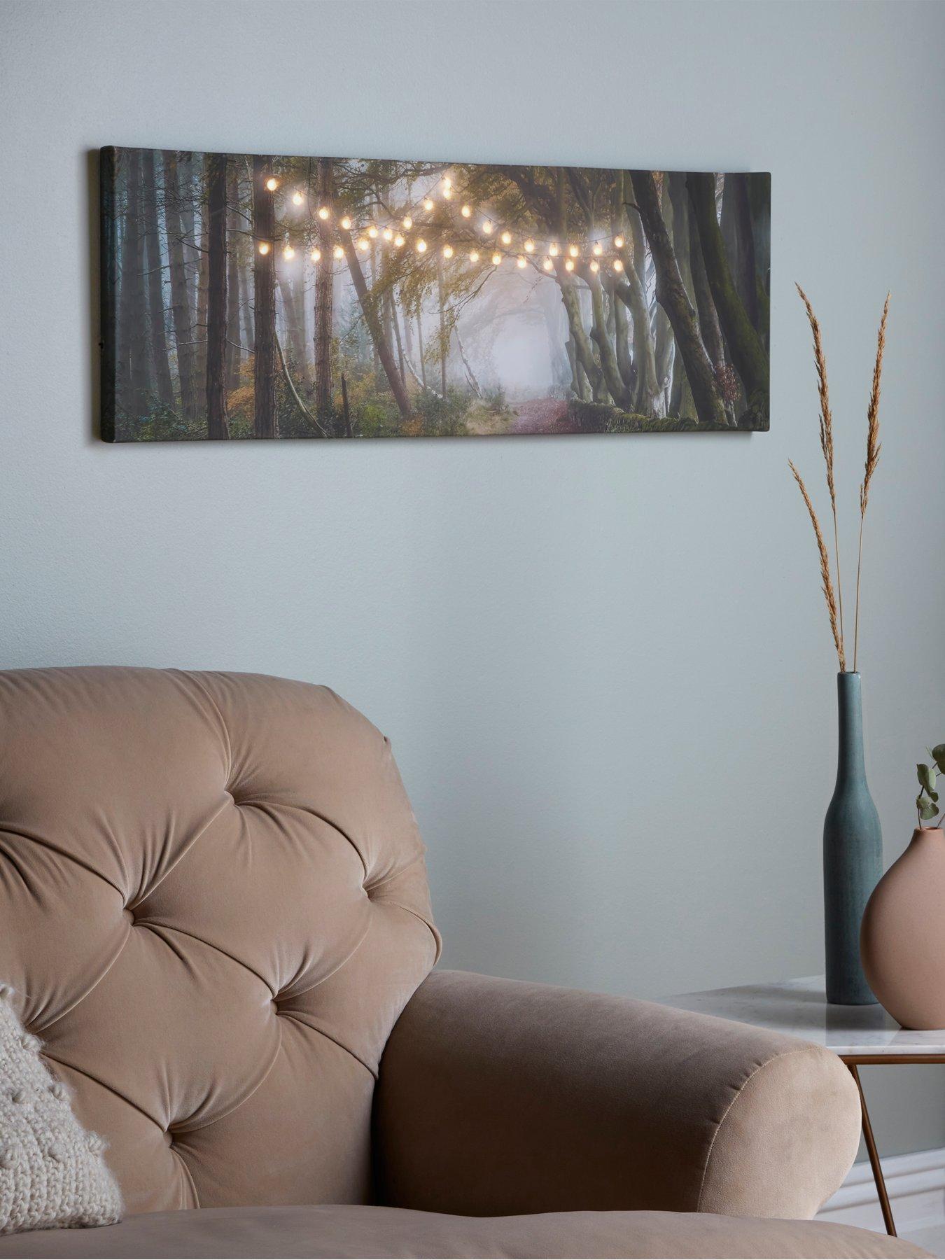  image of art-for-the-home-woodland-wander-led-canvas-wall-art