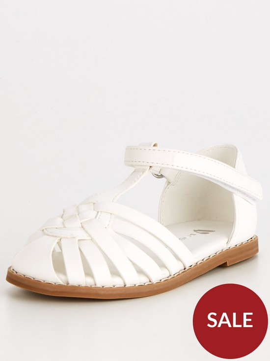 front image of v-by-very-girls-closed-toe-sandal-white