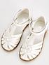  image of v-by-very-girls-closed-toe-sandal-white
