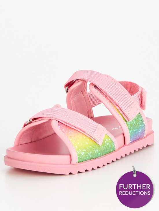 front image of v-by-very-girls-chunky-sandal-pink