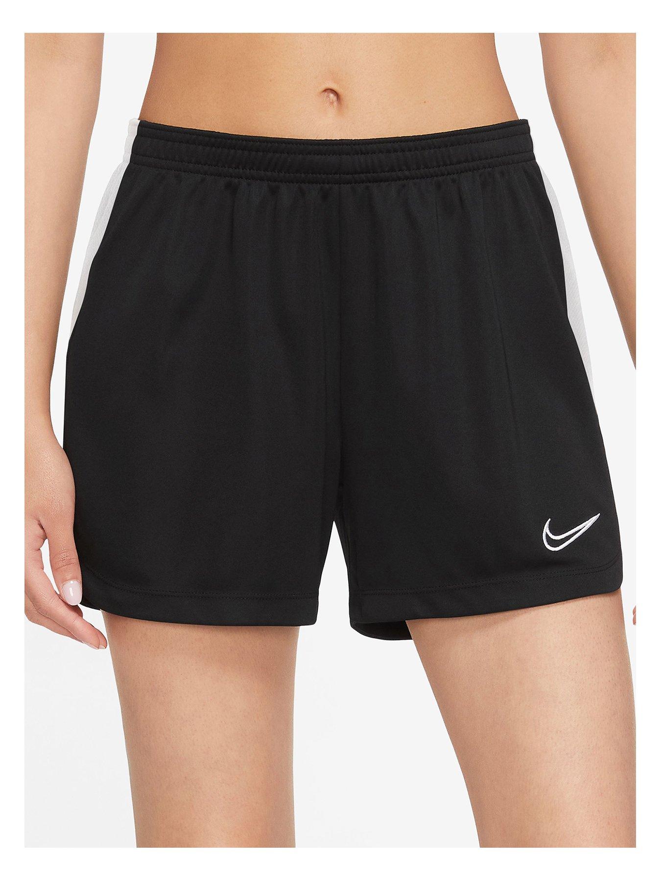 Nike Dri FIT One Swoosh Women s Mid Rise Running Shorts Black