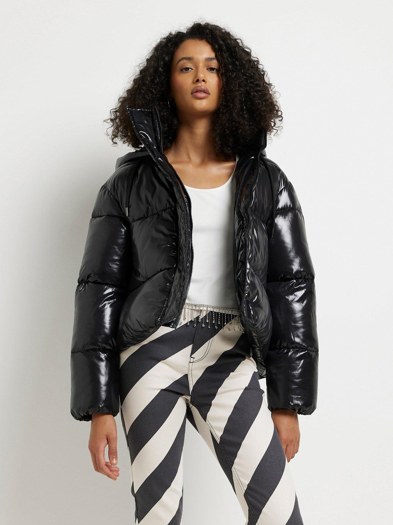 River island puffa coat deals