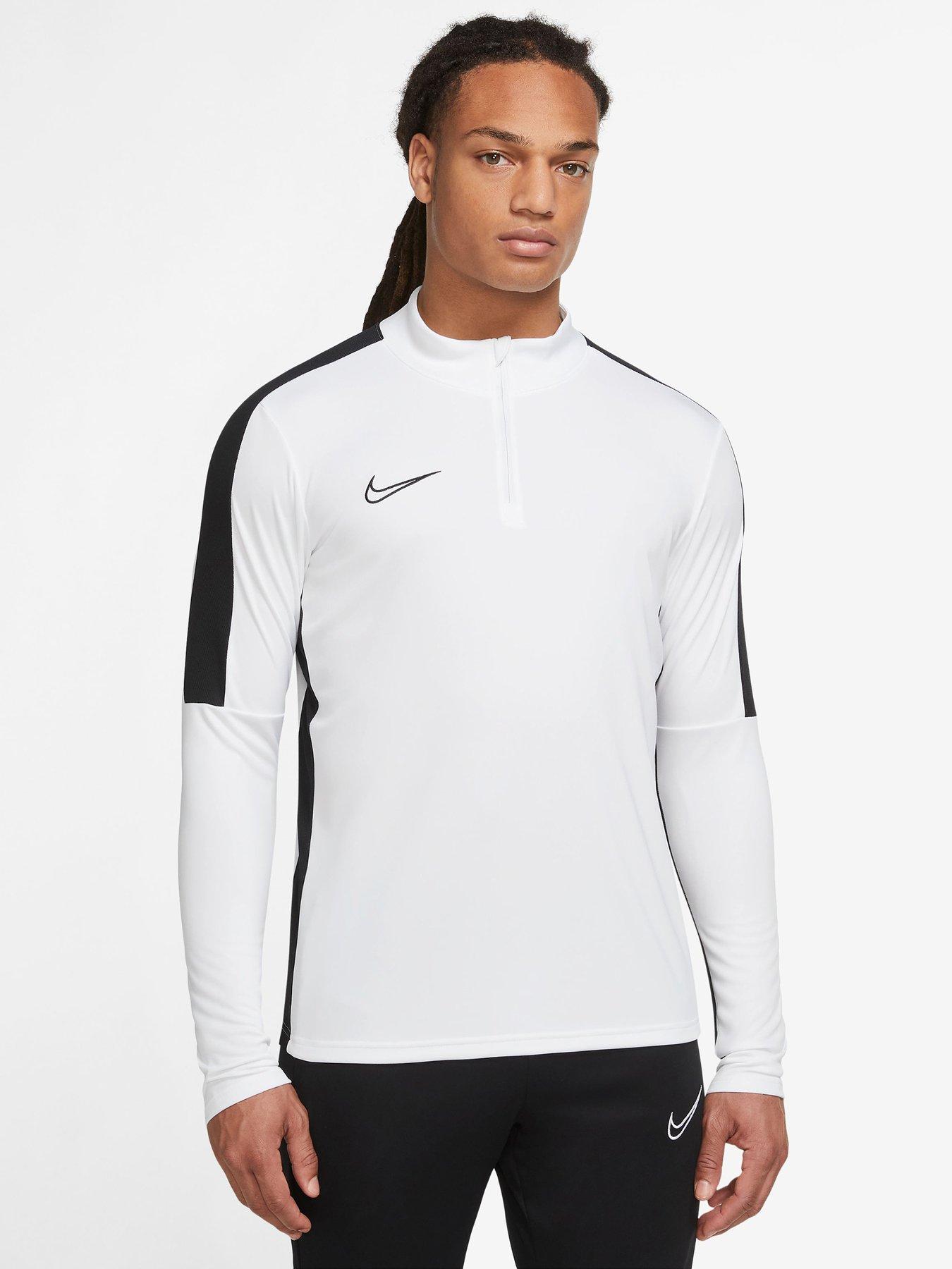Nike Men's Dry Knit Academy 23 Drill Top - WHITE/BLACK | littlewoods.com