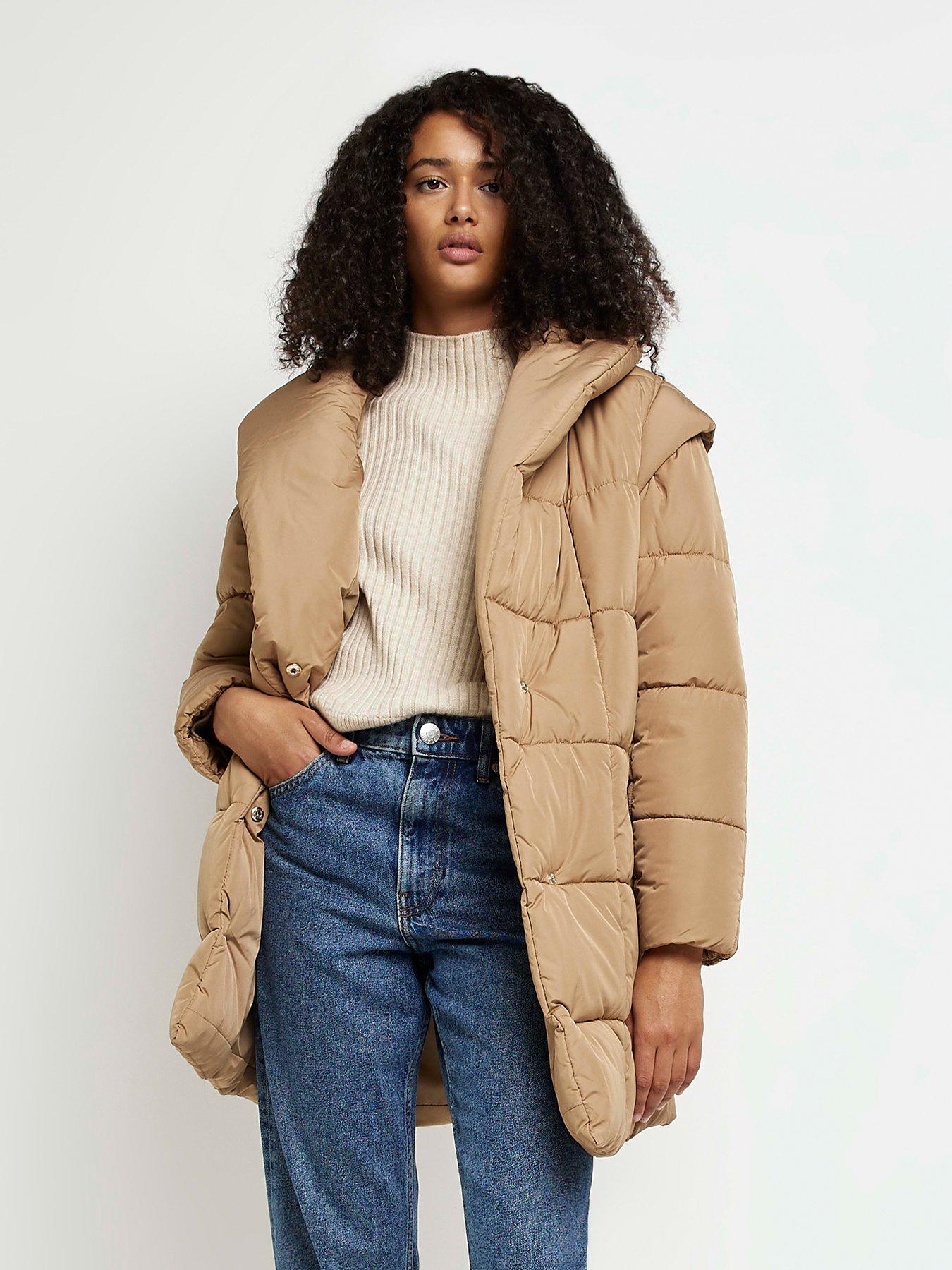 river island shawl coat