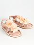 image of v-by-very-girls-floral-glitter-sandal-pink
