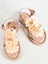  image of v-by-very-girls-floral-glitter-sandal-pink