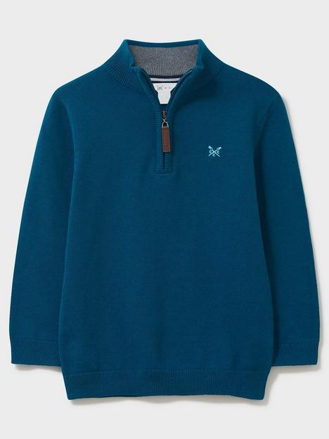 crew-clothing-boys-half-zip-knitted-jumper-dark-blue